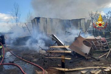 Incendio a Città della Pieve: anche i pompieri di Siena all’opera