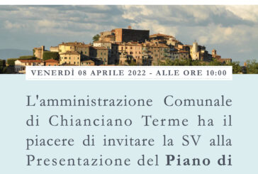 Chianciano: presentazione del Piano di Promozione Turistica