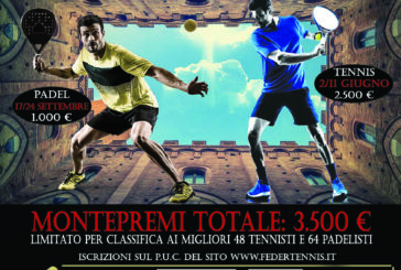 Tennis: seconda edizione del torneo Città di Siena