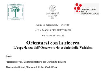 Orientarsi con la ricerca. L’esperienza dell’Osservatorio sociale della Valdelsa