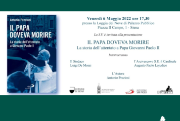 “Il Papa doveva morire”. Il libro si presenta alla Loggia dei Nove