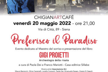 Al Chigiana Art Cafè il libro “Gigi Proietti, archeologia della risata”