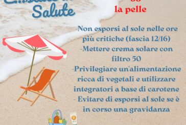 “E..state in salute”: ricordiamo di proteggere la pelle