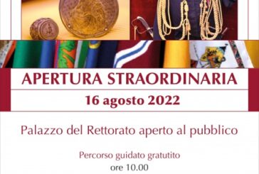 16 agosto: apertura straordinaria del Palazzo del Rettorato