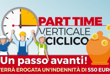 Part time ciclico verticale: arriva l’indennità di 550 euro