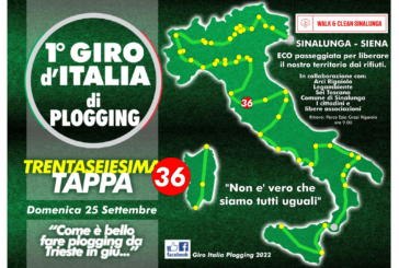 A Sinalunga la 6° Eco Passeggiata e la 36° tappa del Giro d’Italia di plogging