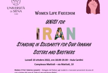 All’UniSi evento di solidarietà per studentesse e studenti iraniani