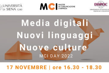 Media digitali: nuovi linguaggi e nuove culture a MCI DAY 2022 Unisi