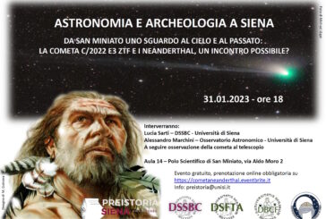 Astronomia e archeologia a Siena per il passaggio della cometa di Neanderthal