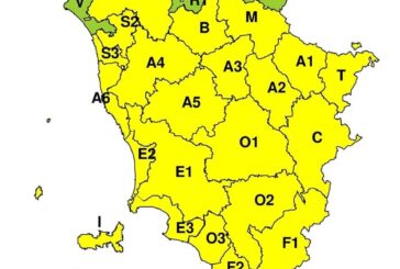 Codice giallo per vento per martedì 28 febbraio 