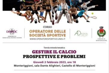 A Monteriggioni si parla di “Gestire il calcio. Prospettive e problemi”