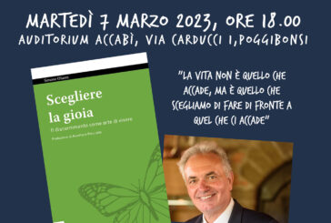 A Poggibonsi Simone Olianti presenta “Scegli la gioia”