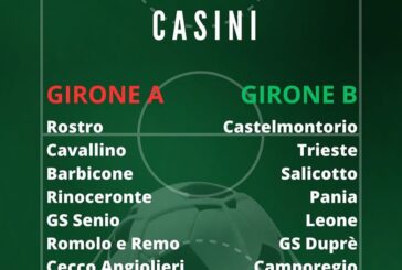 XXI edizione del Torneo Dudo Casini: definiti i gironi