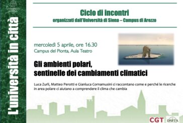 “Gli ambienti polari, sentinelle dei cambiamenti climatici”: incontro al Pionta di Arezzo