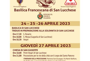 San Lucchese, tutto pronto per la festa. Il giorno della Vigilia fuochi e processione