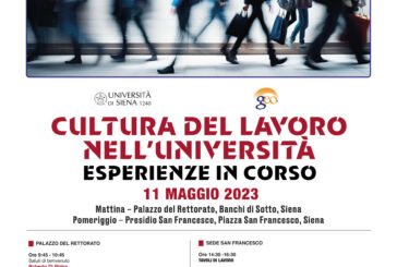 All’UniSi il convegno “Cultura del lavoro nell’Università. Esperienze in corso”