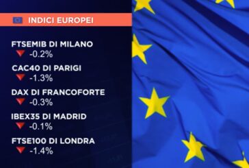 CHIUSURA NEGATIVA PER LE BORSE EUROPEE, PIAZZA AFFARI -0,2%