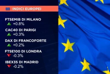 CHIUSURA MISTA PER LE BORSE EUROPEE, PIAZZA AFFARI GUIDA A +0,8%