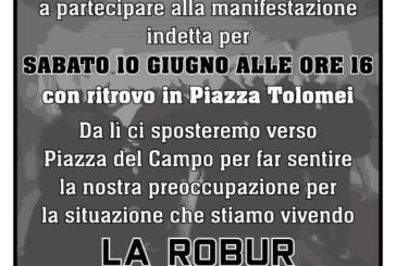 La Curva Guasparri in piazza per la Robur