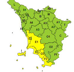 Temporali forti e rischio idrogeologico: codice giallo per sabato 5 agosto