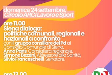 Siena, dal 22 al 24 settembre torna la festa de L’Unità