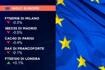 CHIUSURA D’OTTAVA SOTTOTONO PER LE BORSE EUROPEE, MILANO -0,5%