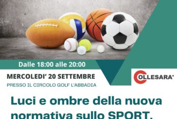 Parlare di riforma dello sport con ColleSarà