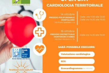 Open day cardiologico a Montalcino e Monteroni d’Arbia