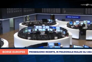 EUROPA PROSEGUE INCERTA A METÀ SEDUTA, MILANO +0,1%