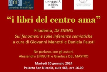 “Filodemo, De signis. Sui fenomeni e sulle inferenze semiotiche”: presentazione all’UniSi