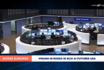 EUROPA VIRA IN ROSSO A METÀ SEDUTA CON PIAZZA AFFARI A -1%