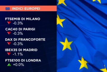 CHIUSURA PERLOPIÙ SOTTOTONO PER LE BORSE EUROPEE, MILANO -0,3%