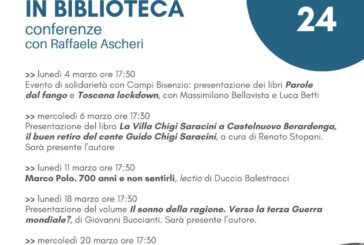 “Incontri in Biblioteca”: tutti gli appuntamenti di marzo