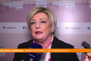 Calderone "Il futuro del lavoro passa dalla formazione"