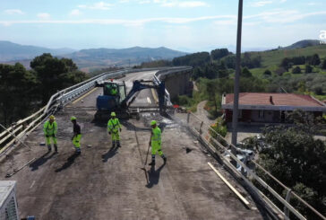 Lavori di risanamento del viadotto "Euno" sull'autostrada A19 a Enna