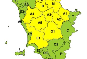 Codice giallo il 2 giugno per temporali e rischio idrogeologico