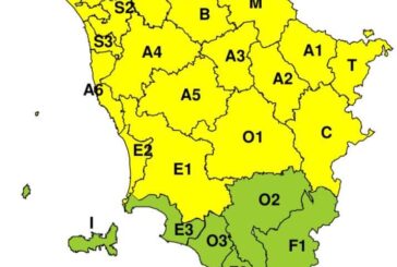 Allerta gialla per rischio idrogeologico e temporali forti