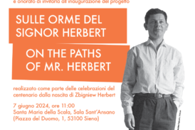 “Sulle orme del signor Herbert” dal 7 giugno al Santa Maria della Scala