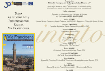 A Siena la presentazione del nuovo numero della rivista Via Francigena