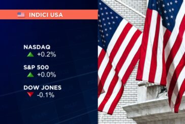 WALL STREET PARTE POCO MOSSA, NASDAQ +0,2% ED S&P 500 FLAT