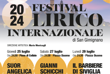 Dal 25 al 29 luglio torna il Festival Lirico Internazionale di San Gimignano