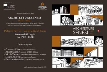 A Palazzo Patrizi la presentazione di “Architettura senesi 1970-2020”