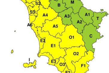 Prorogata l’allerta gialla per temporali forti