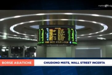 BORSE ASIATICHE SEDUTA TRAINATA DAL GIAPPONE, POCO MOSSE CINA E HONG KONG