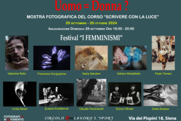 Al Circolo Arci Lavoro e Sport la mostra fotografica “Uomo=Donna?”