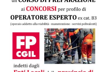 Concorsi per ‘operatore esperto’ degli enti locali: corso FP Cgil