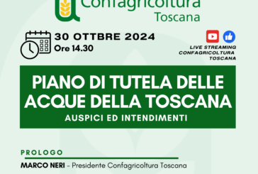 Acqua: Confagricoltura Toscana lancia un convegno online