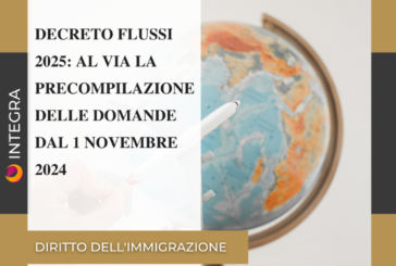 Decreto flussi: dal 1° novembre la precompilazione delle domande