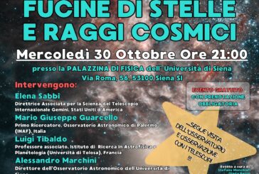 “Ammassi stellari: fucine di stelle e raggi cosmici”: all’osservatorio Unisi