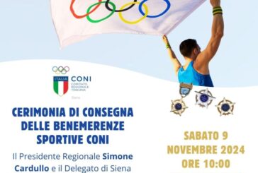 Coni: il 9 novembre la cerimonia di consegna delle Benemerenze Sportive